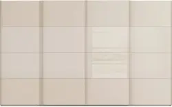 Goossens kledingkast finca combi glans mat glas bruin hoogwaardig meubelplaat - 8244407-{merk}-finca-combi-sts-bruin-schuifdeuren-02